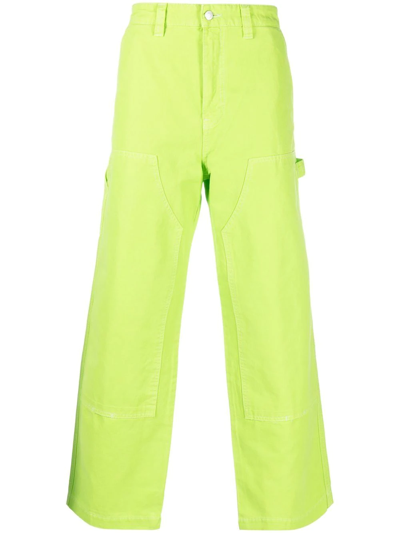 Stussy Straight-leg Trousers In Green