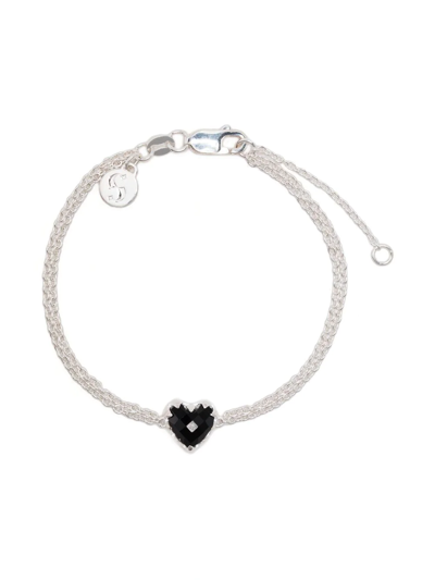 Stolen Girlfriends Club Black-onyx Heart Bracelet