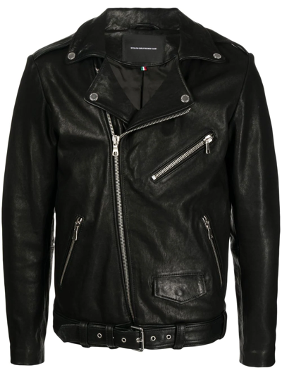 Stolen Girlfriends Club Joey Leather Biker Jacket In Black