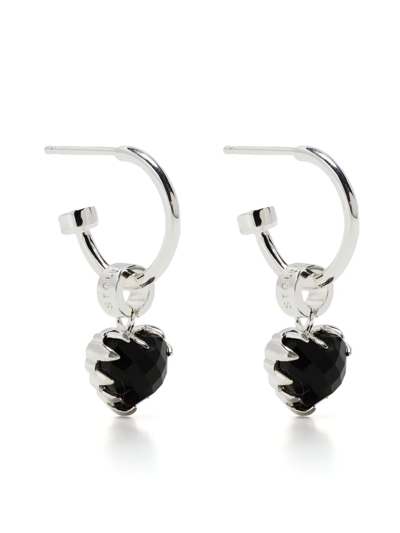 Stolen Girlfriends Club Love Anchor Heart-charm Earrings In Silver