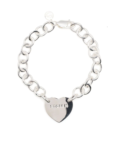 Stolen Girlfriends Club Logo-engraved Chain Bracelet In Silver