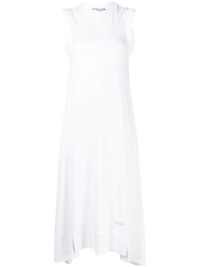 Stella Mccartney Logo-patch Detail Tank Dress In White