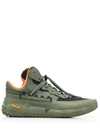 Brand Black Rare Metal Ii Low-top Sneakers In Green