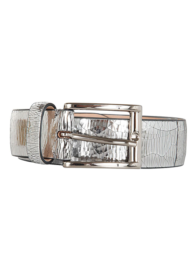 Aspesi Belt Ps 30 Mm In Silver