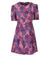 Versace Jeans Couture Versace Jeans  Tapestry Pink Blue Dress In Rosa