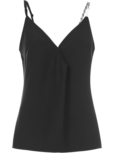 Givenchy Chain-embellished Twill Camisole In Black