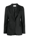P.a.r.o.s.h Single-breasted Blazer Jacket In Anthracite