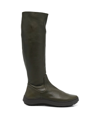 Trippen Whistle Knee-length Boots In Khaki