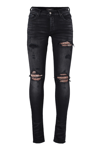 Amiri Aloha Low-rise Skinny Jeans In Black