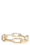 BOTTEGA VENETA PLATED SILVER CHAIN BRACELET