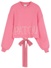 PATOU PINK ORGANIC COTTON SWEATSHIRT