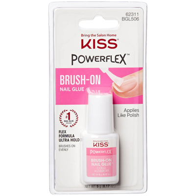 Kiss Powerflex Glue Brush On Nail Glue 23g