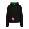 Kenzo Embroidered-motif Cotton Hoodie In Black
