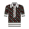 Louis Vuitton Game On Contrast Stripe Polo Top In Noir
