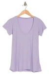 James Perse Deep V-neck T-shirt In Parfait