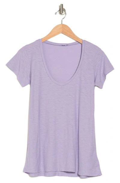 James Perse Deep V-neck T-shirt In Parfait