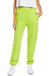 Nike Sportswear Essential Fleece Pants In 321 Atomic Green/ White