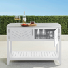 Frontgate Westport Console With Beverage Tub In Matte White