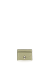 Tory Burch Kira Chevron Leather Card Case In Pine Frost/rolled Gold