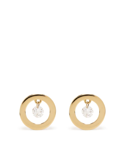 Ponte Vecchio 18kt Yellow Gold Vega White Diamond Earrings