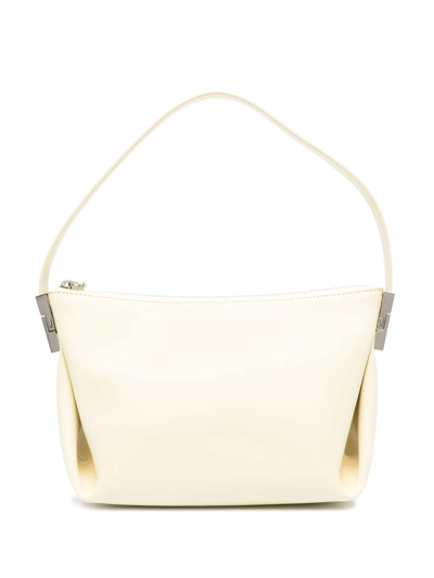 Osoi Bean Leather Shoulder Bag In Nude &amp; Neutrals