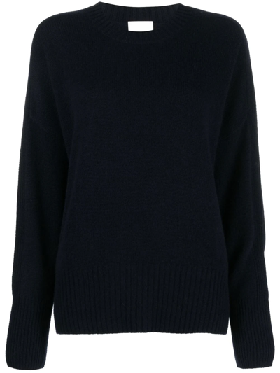 Allude Ribbed-knit Cashmere Sweater In Nero