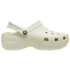 Crocs Off-white Classic Platform Clogs In Stucco Tan/tan
