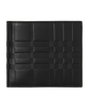 Burberry 8054848 EMBOSSED CHECK LEATHER BIFOLD ID Wallet Black