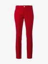 Gucci Wool-silk Ankle Pant In Red