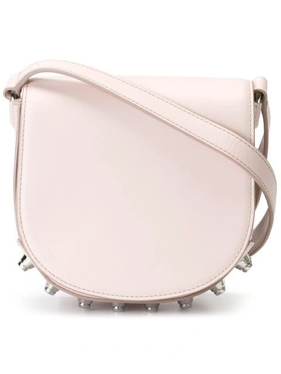 Alexander Wang Mini Lia Leather Crossbody Bag In Pale Pink
