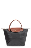 Longchamp Small Le Pliage Original Top Handle Bag In Black