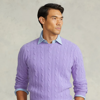 Polo Ralph Lauren The Iconic Cable-knit Cashmere Sweater In Brazil Orange Heather
