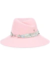MAISON MICHEL safety pin detail hat,105500200311786274