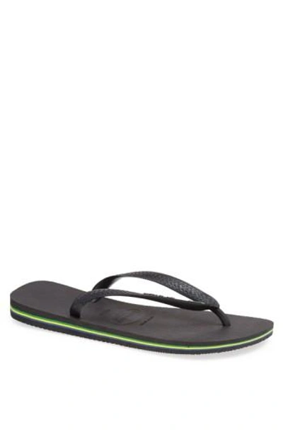 Havaianas 'brazil' Flip Flop In Black