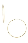Argento Vivo Large Endless Large Hoop Earrings In Gold-plated Sterling Silver