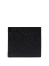 Thom Browne Pebble-grain Leather Billfold Wallet In Black