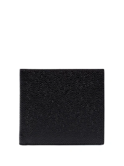 Thom Browne Pebble-grain Leather Billfold Wallet In Black