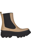 Paloma Barceló Bianca Chelsea Ankle Boots In Beige