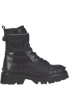 Pinko Salvador Combat Boots In Black
