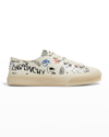 Givenchy Men's City Sport Leather Low-top Sneakers In Black