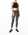 Sweaty Betty Power 7/8 Workout Leggings In Grey Dapple Print