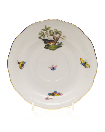 Herend Rothschild Bird Tea Saucer In Motif 2