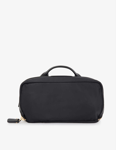 Anya Hindmarch Home Office Recycled-fibre Pouch In Black  