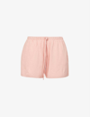 Skin Casey Elasticated-waist Organic-cotton Shorts In Desert Sun