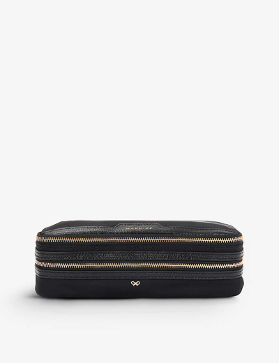 Anya Hindmarch Recycled Nylon Makeup Bag In Black