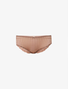 Panache Envy Stretch-lace Briefs In Chestnut