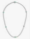 Gucci Sterling Silver Interlocking G Necklace In Silver