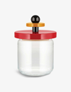 Alessi Es16 Beechwood And Glass Jar 17cm In Nocolor