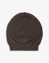 Rick Owens Ribbed Cashmere Beanie In Dust