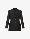 Wardrobe.nyc Single-breasted Wool Contour Blazer In Black